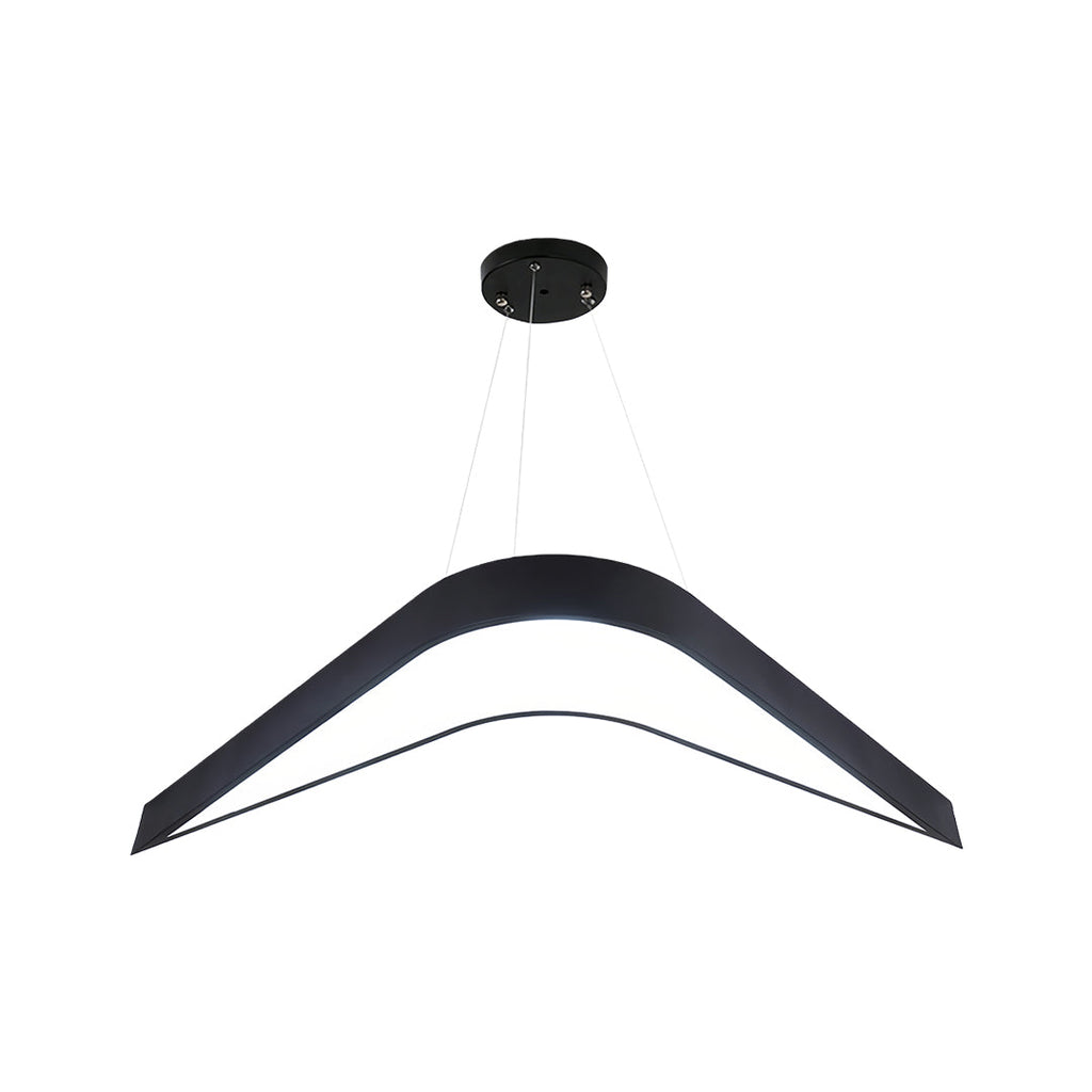 Contemporary Wrought Iron Swallowtail Chandelier - Elegant Ceiling Light