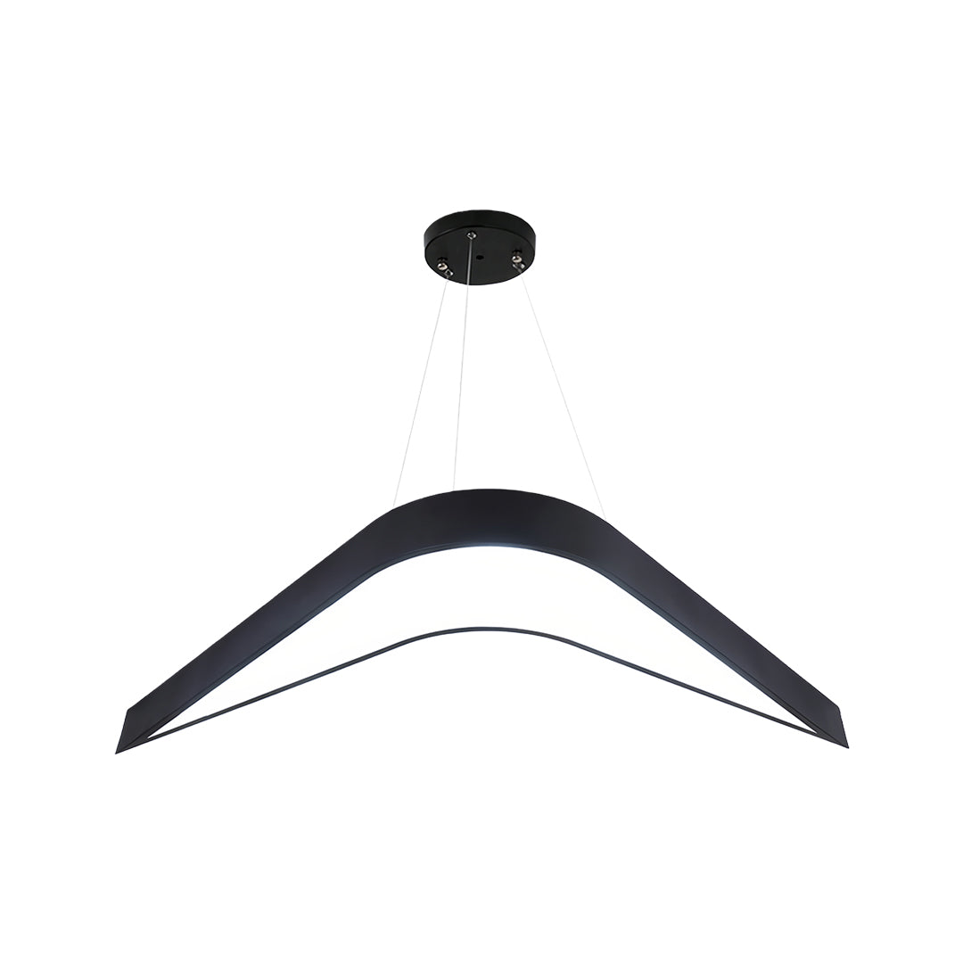 Contemporary Wrought Iron Swallowtail Chandelier - Elegant Ceiling Light