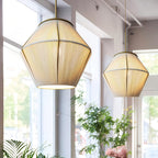 Japanese-Inspired Braided Hemp Rope Pendant Light