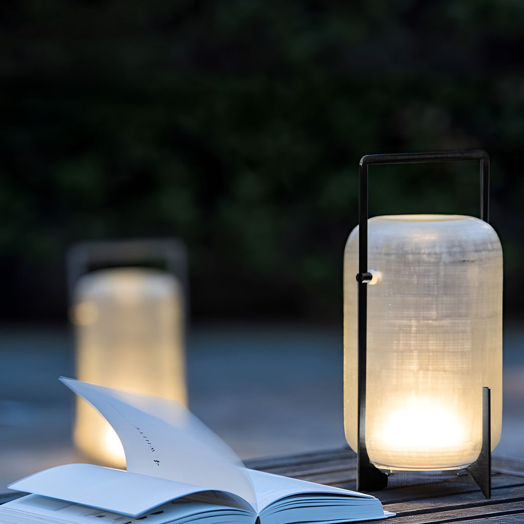Premium Waterproof LED Outdoor Lantern with Modern Handle