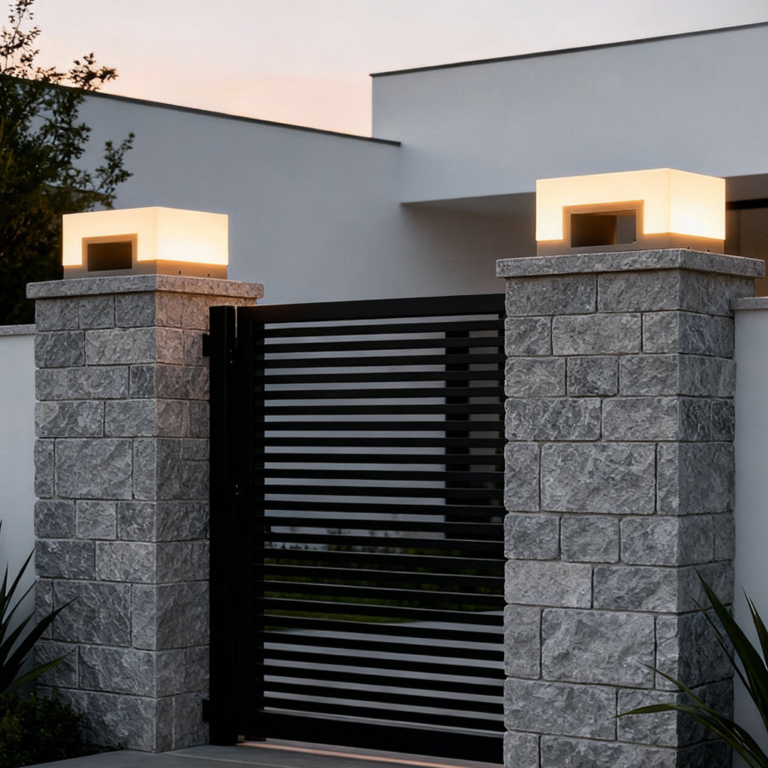Minimalist Square Waterproof LED Front Lawn Lights