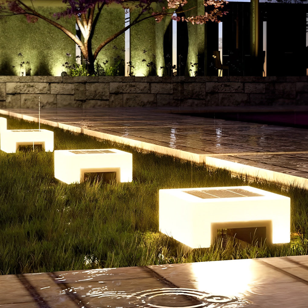 Minimalist Square Waterproof LED Front Lawn Lights