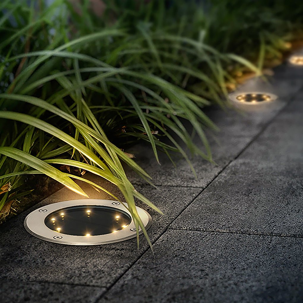Modern Waterproof Solar In-Ground Garden Lights