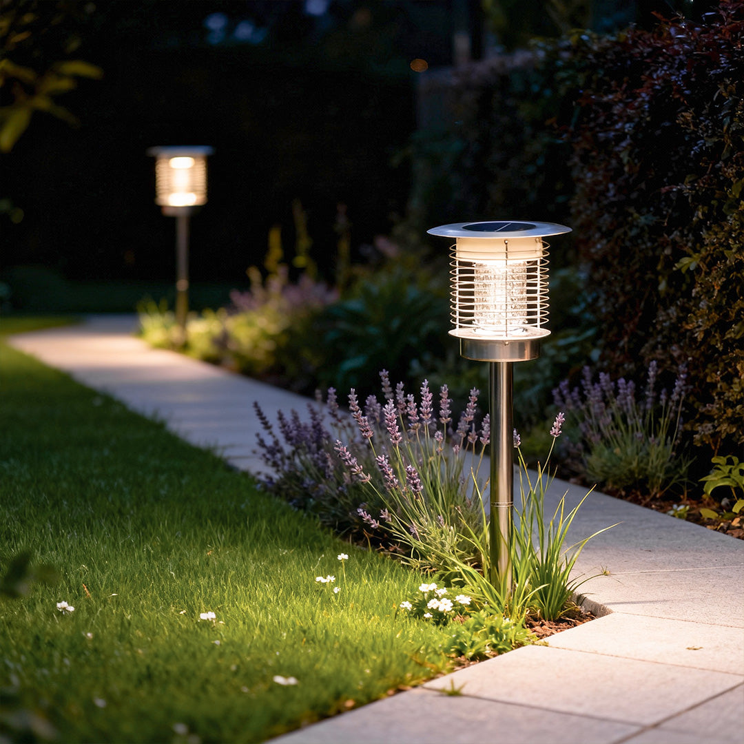 Premium Solar Purple Light Bug Zapper for Garden & Outdoor Spaces
