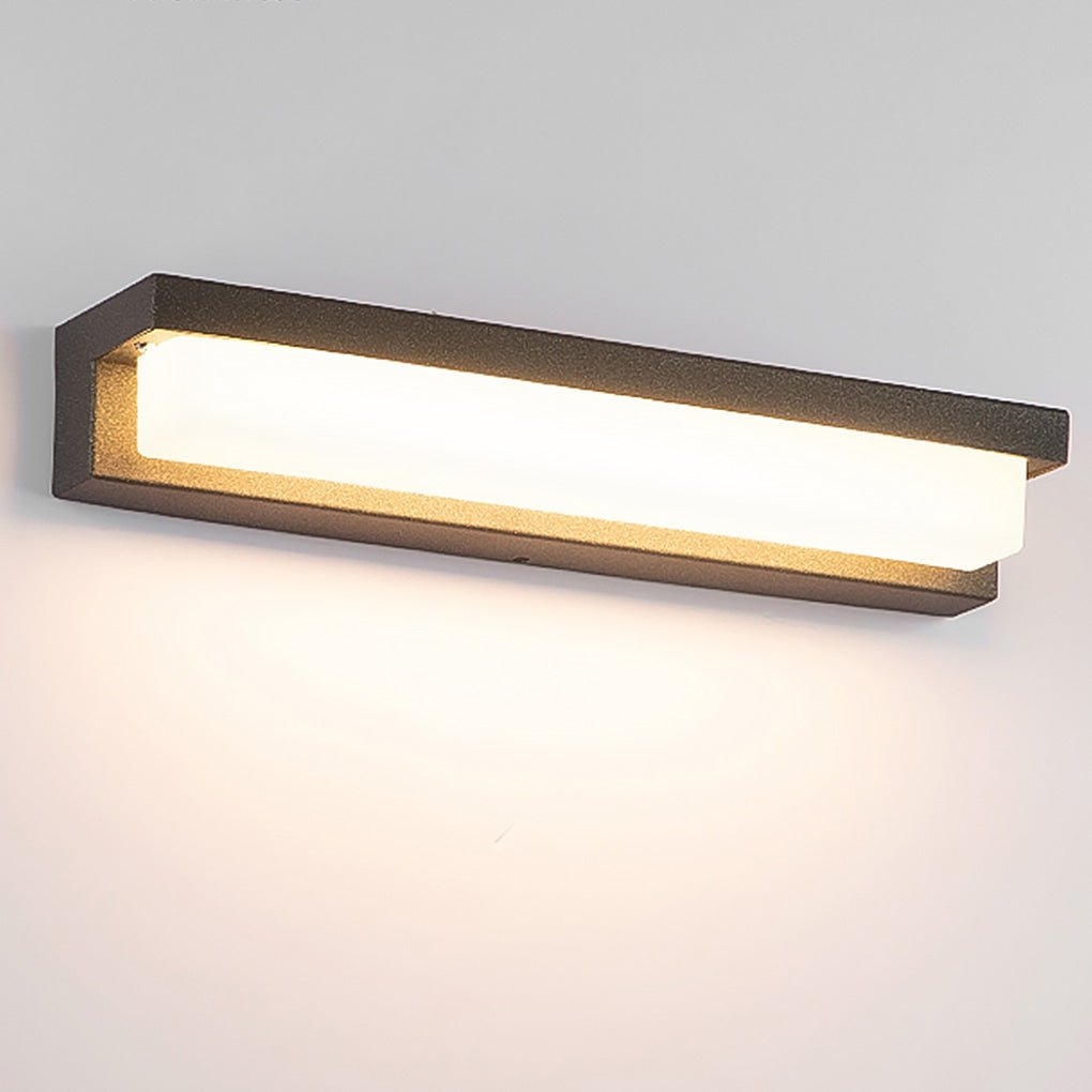 Premium Waterproof Black Rectangular Outdoor Porch Lights