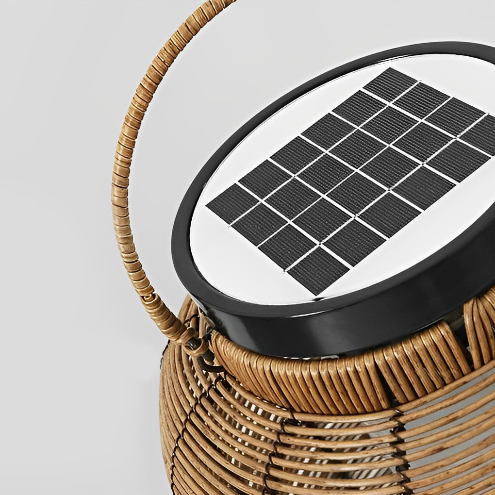 Premium Waterproof Solar LED Rattan Lanterns for Outdoor Use