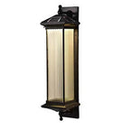 Premium Waterproof Wall-Mounted Solar Outdoor Light with Striped Glass