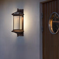 Premium Waterproof Solar Wall Mount Lights with Striped Glass Design
