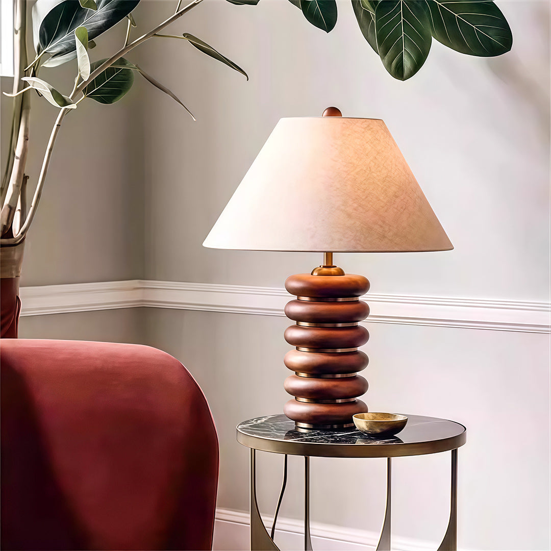 American Retro Cloth Table Lamp - Creative Decorative Lighting