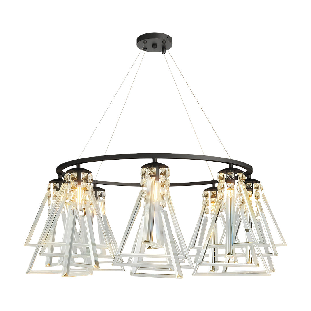 Modern Minimalist Crystal Chandelier Ceiling Light