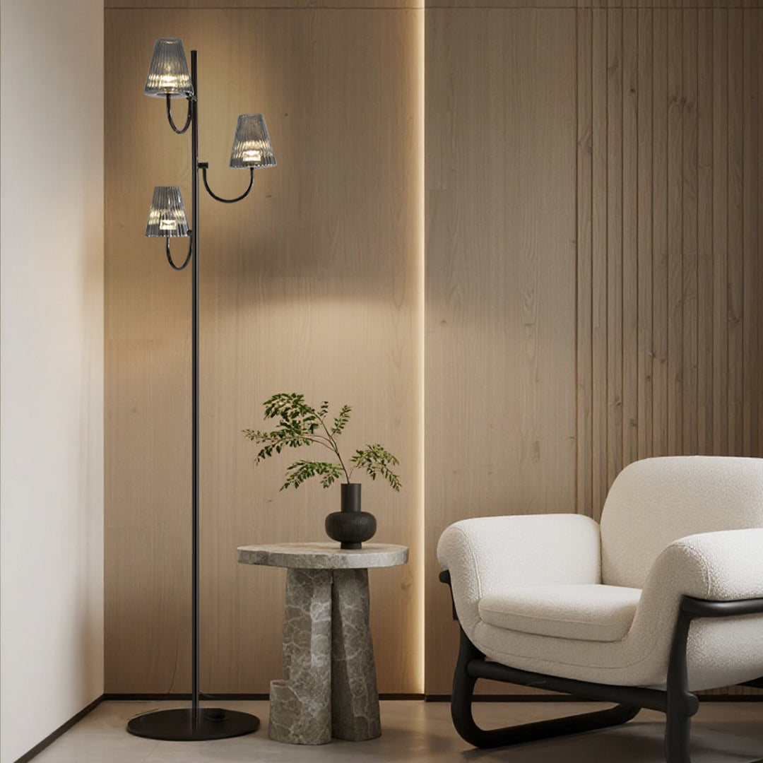 Modern Black Floor Lamp - Minimalist American Design