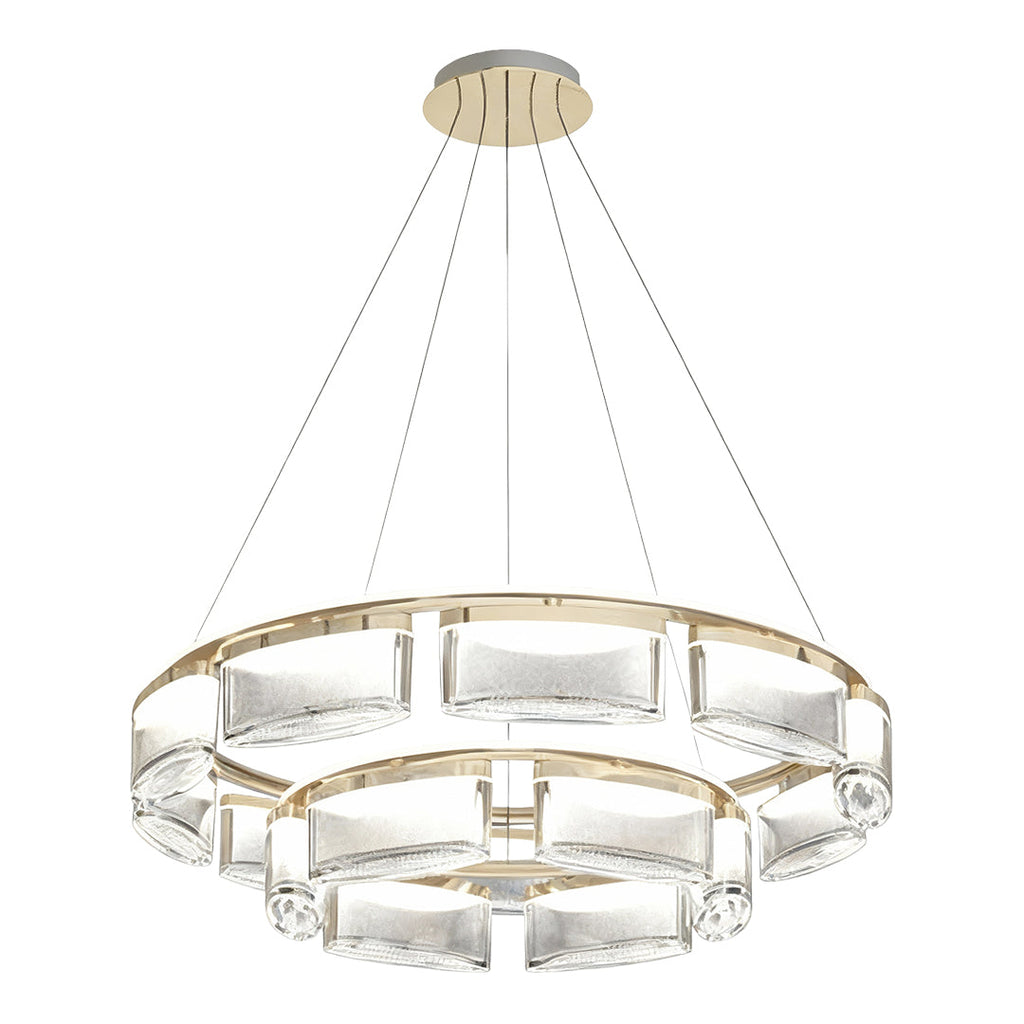 Luxury Modern Crystal Chandelier Ceiling Light - Aluminum Design