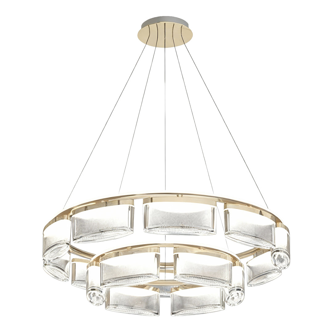 Luxury Modern Crystal Chandelier Ceiling Light - Aluminum Design