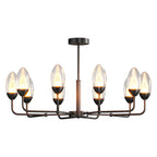 Luxury Copper Minimalist Chandelier - Modern Ceiling Light