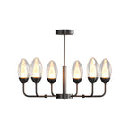 Luxury Copper Minimalist Chandelier - Modern Ceiling Light