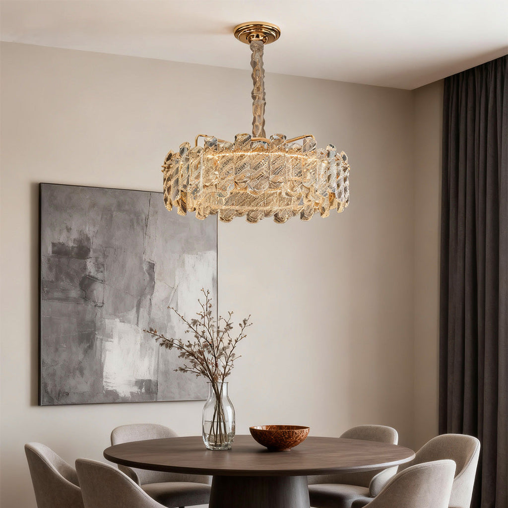 Luxury Nordic Crystal Chandelier - Carbon Steel Ceiling Light