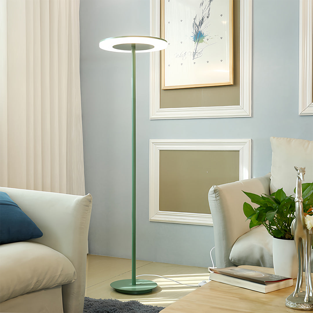 Modern Dimmable Macaron Round Head Floor Lamp