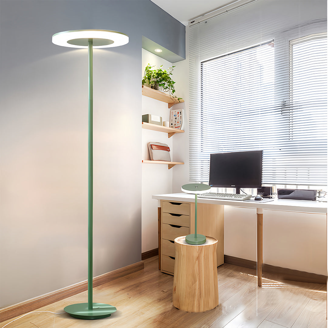 Modern Dimmable Macaron Round Head Floor Lamp