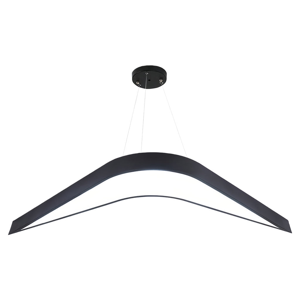 Contemporary Wrought Iron Swallowtail Chandelier - Elegant Ceiling Light