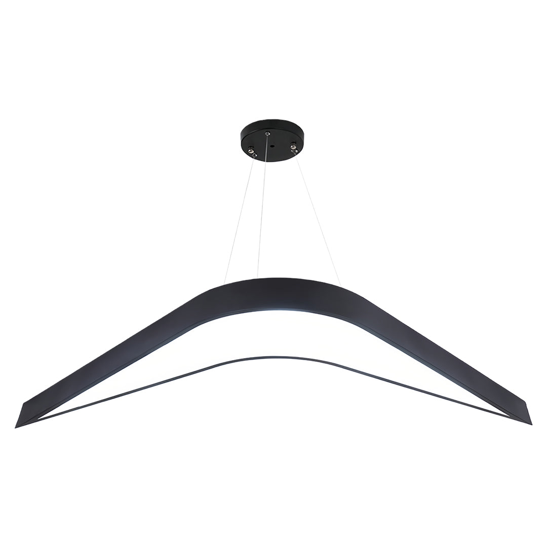 Contemporary Wrought Iron Swallowtail Chandelier - Elegant Ceiling Light