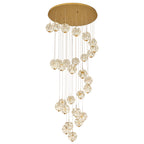 Modern Crystal Chandelier for High Ceilings