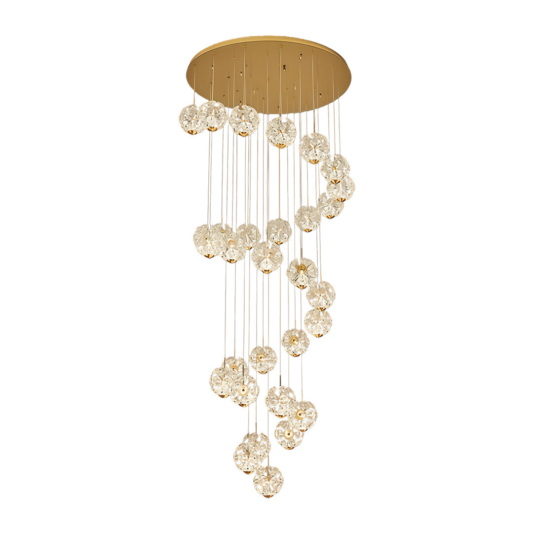 Modern Crystal Chandelier for High Ceilings