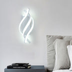 Modern Minimalist LED Spiral Wall Sconce - Metal Light Fixture