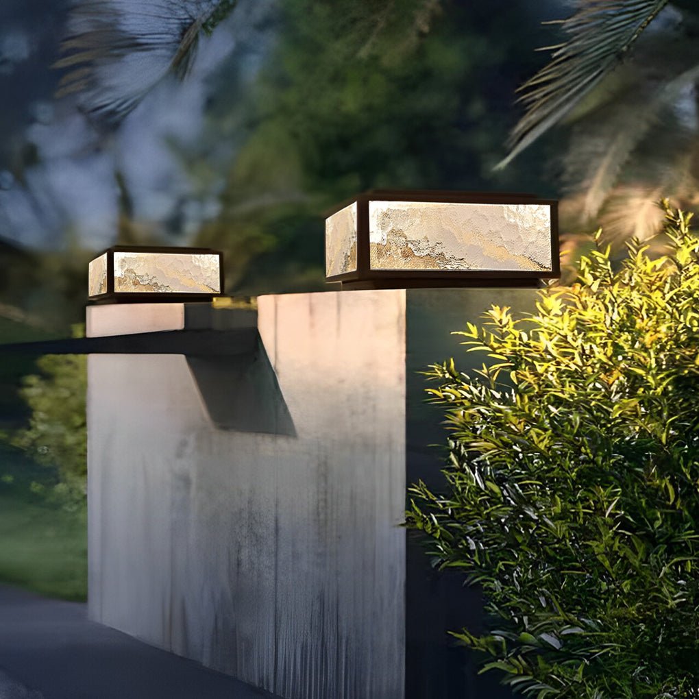 Modern Waterproof Square LED Outdoor Pillar Light