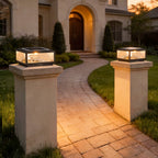Modern Waterproof Square LED Outdoor Pillar Light