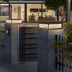 Modern Waterproof Square LED Outdoor Pillar Light