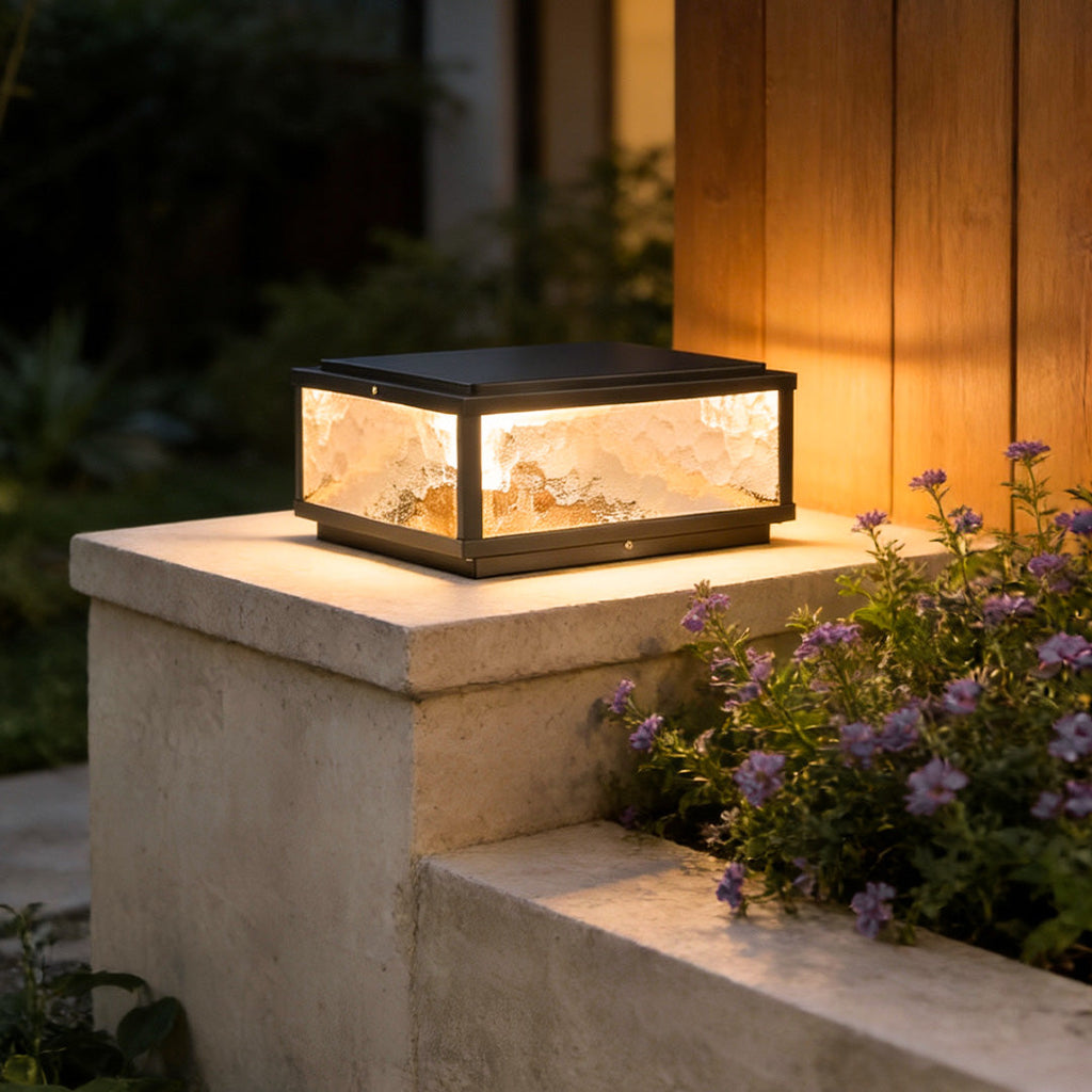 Modern Waterproof Square LED Outdoor Pillar Light