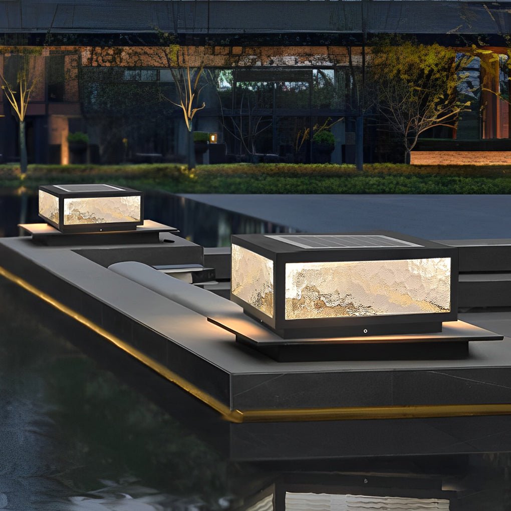Modern Waterproof Square LED Outdoor Pillar Light