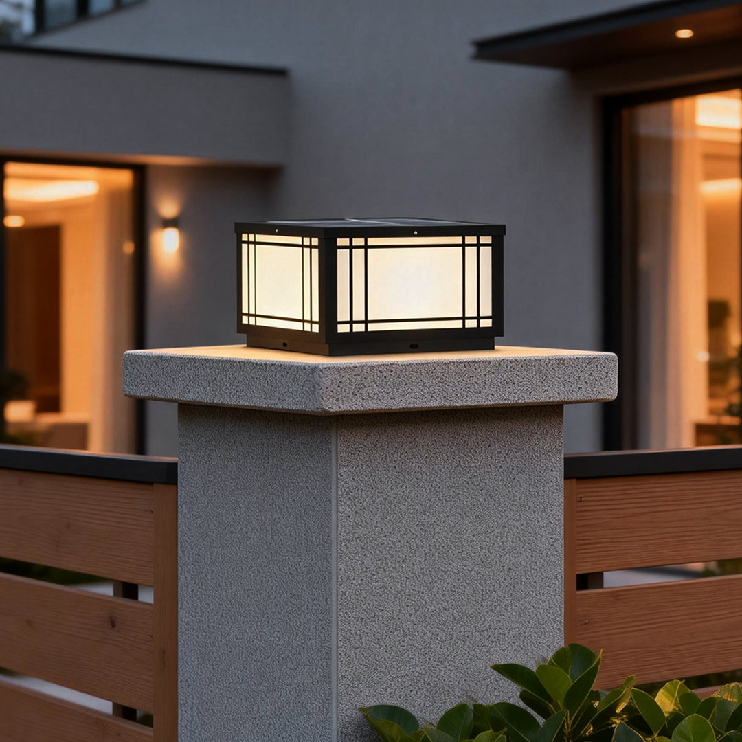 Waterproof Vintage Square Pillar LED Light