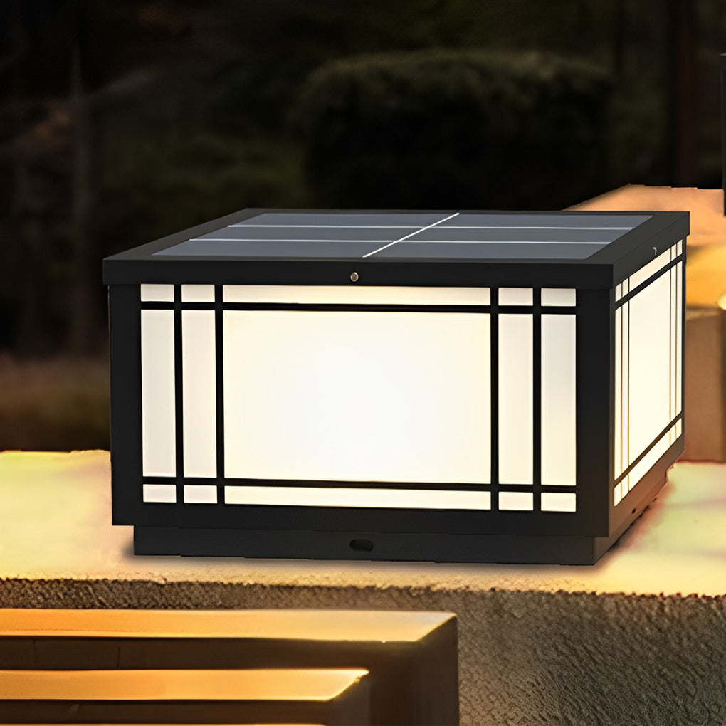 Waterproof Vintage Square Pillar LED Light