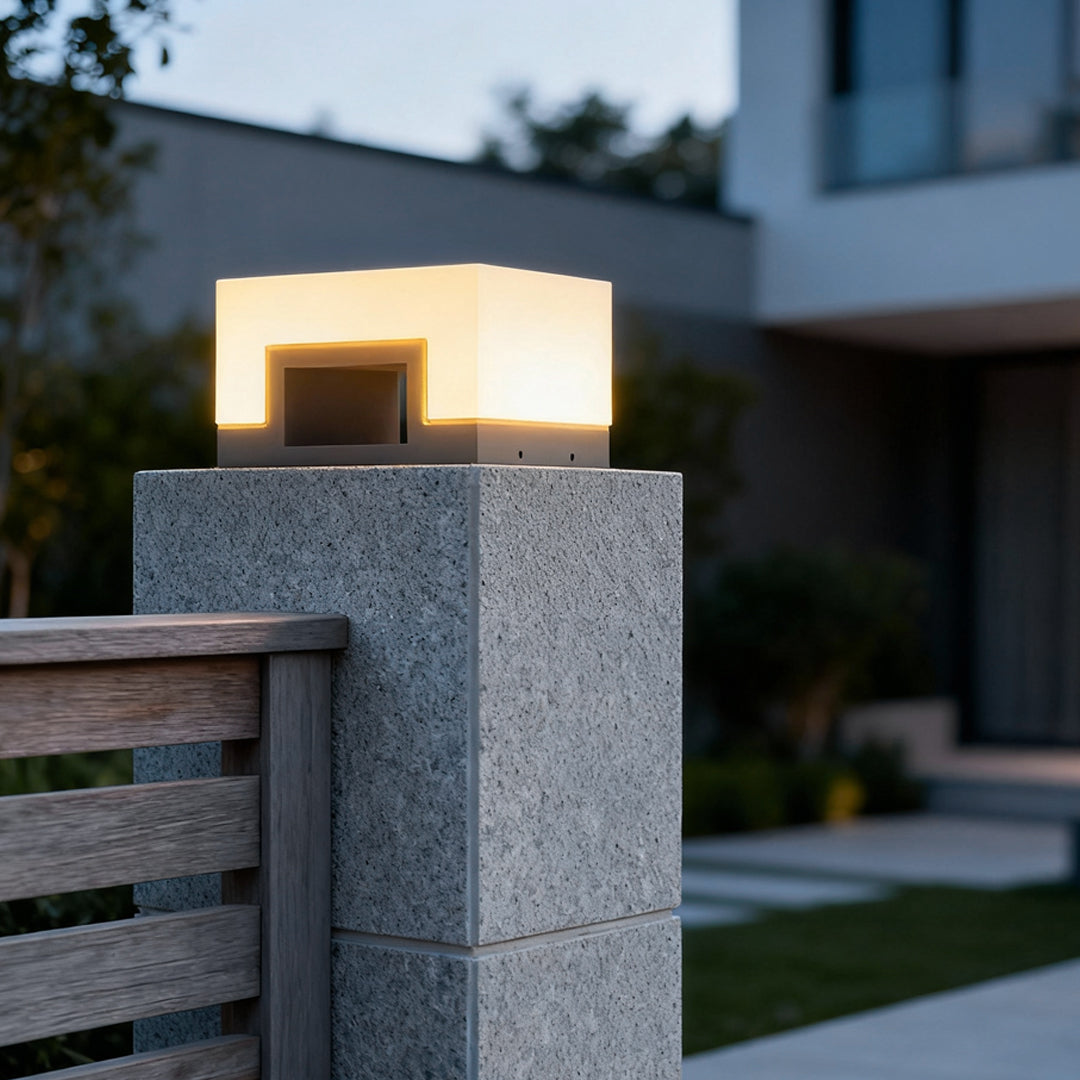 Minimalist Square Waterproof LED Front Lawn Lights