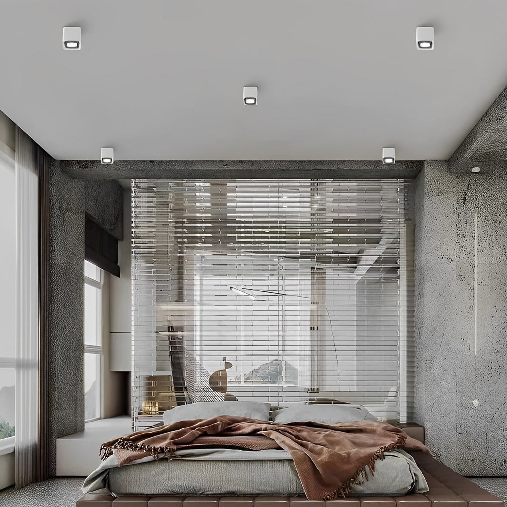 Square LED Surface-Mounted Ceiling Spotlight
