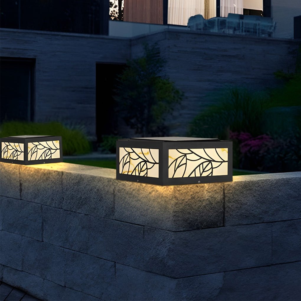 Modern Square LED Outdoor Gate Pillar Lights