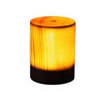 Modern LED Cube Lamp with Wood Grain Finish
