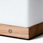 Mini Cube LED Wood Table Lamp - Ambient Square Design
