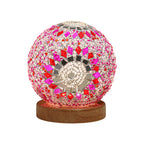 Mosaic LED Stained Glass Table Lamp