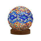 Mosaic LED Stained Glass Table Lamp