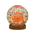 Mosaic LED Stained Glass Table Lamp