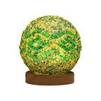 Mosaic LED Stained Glass Table Lamp