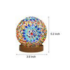 Mosaic LED Stained Glass Table Lamp