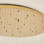 Modern Crystal Chandelier for High Ceilings