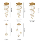 Modern Crystal Chandelier for High Ceilings