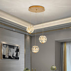 Modern Crystal Chandelier for High Ceilings