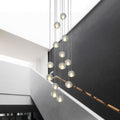 Modern Crystal Round Ball Chandelier for Staircase