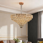Luxury European Style Large Chandelier with Crystals - Elegant Ceiling Light