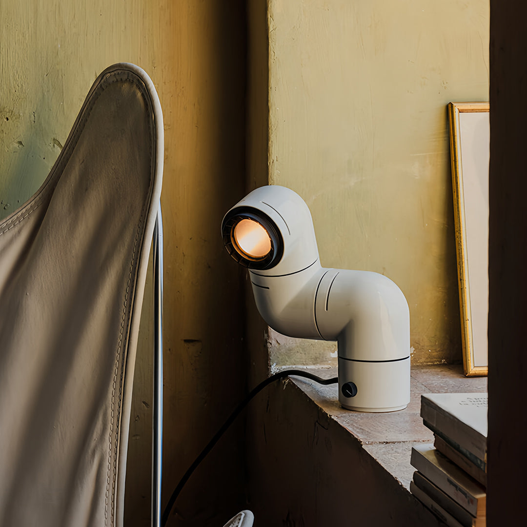 Modern Rotating Pipe Table Lamp - Stylish Statement Lighting